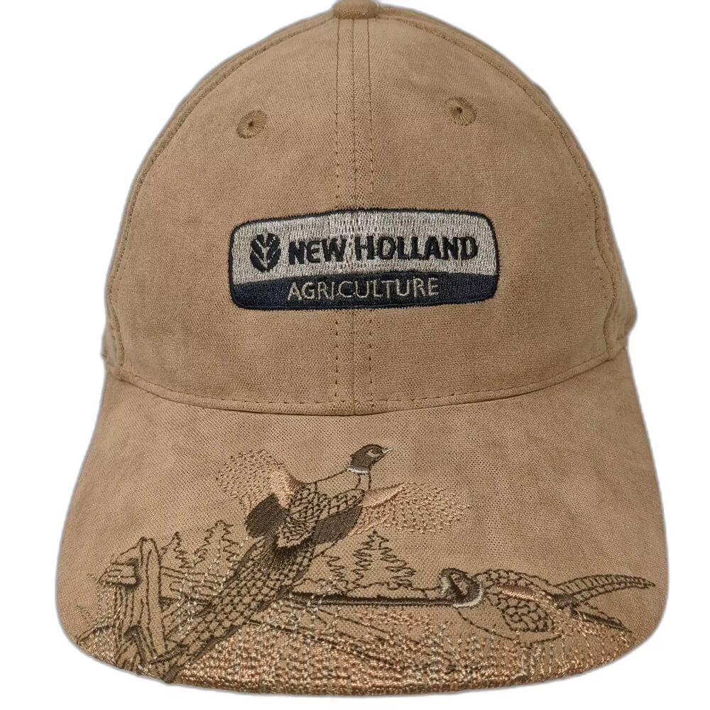 New Holland Agriculture Brown Baseball Cap OSFA Pheasant Embroidered Hunting Hat